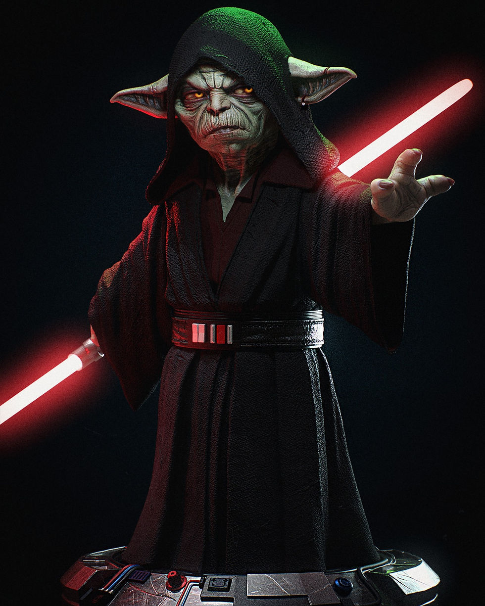 Darth Yoda Sculpture