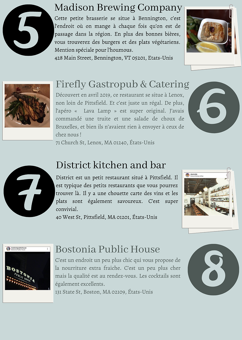 Top 10 des meilleurs restos et fast-food
