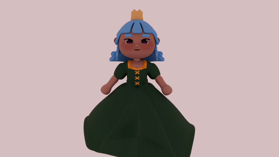 Yverne Walking Animation