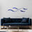 Thumbnail: Abstract Metal Wave Wall Art Set: Blue Ocean-Inspired Coastal Sculpture