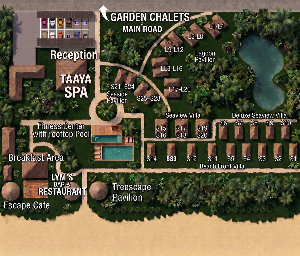 Long Beach Chalets estate map