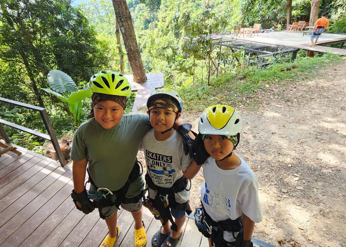 Zipline through the jungle canopy on Koh Lanta