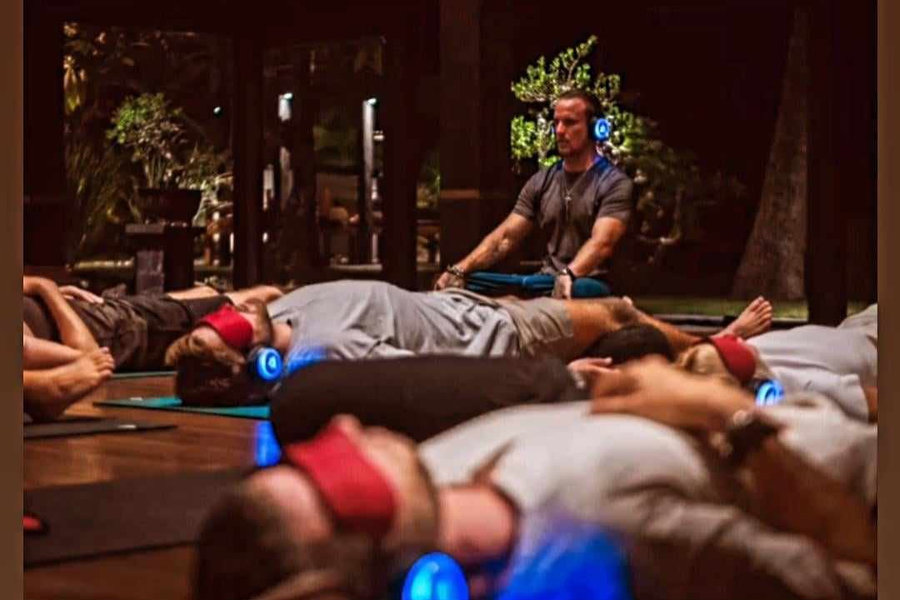 Magnus leading a 9D breathwork session