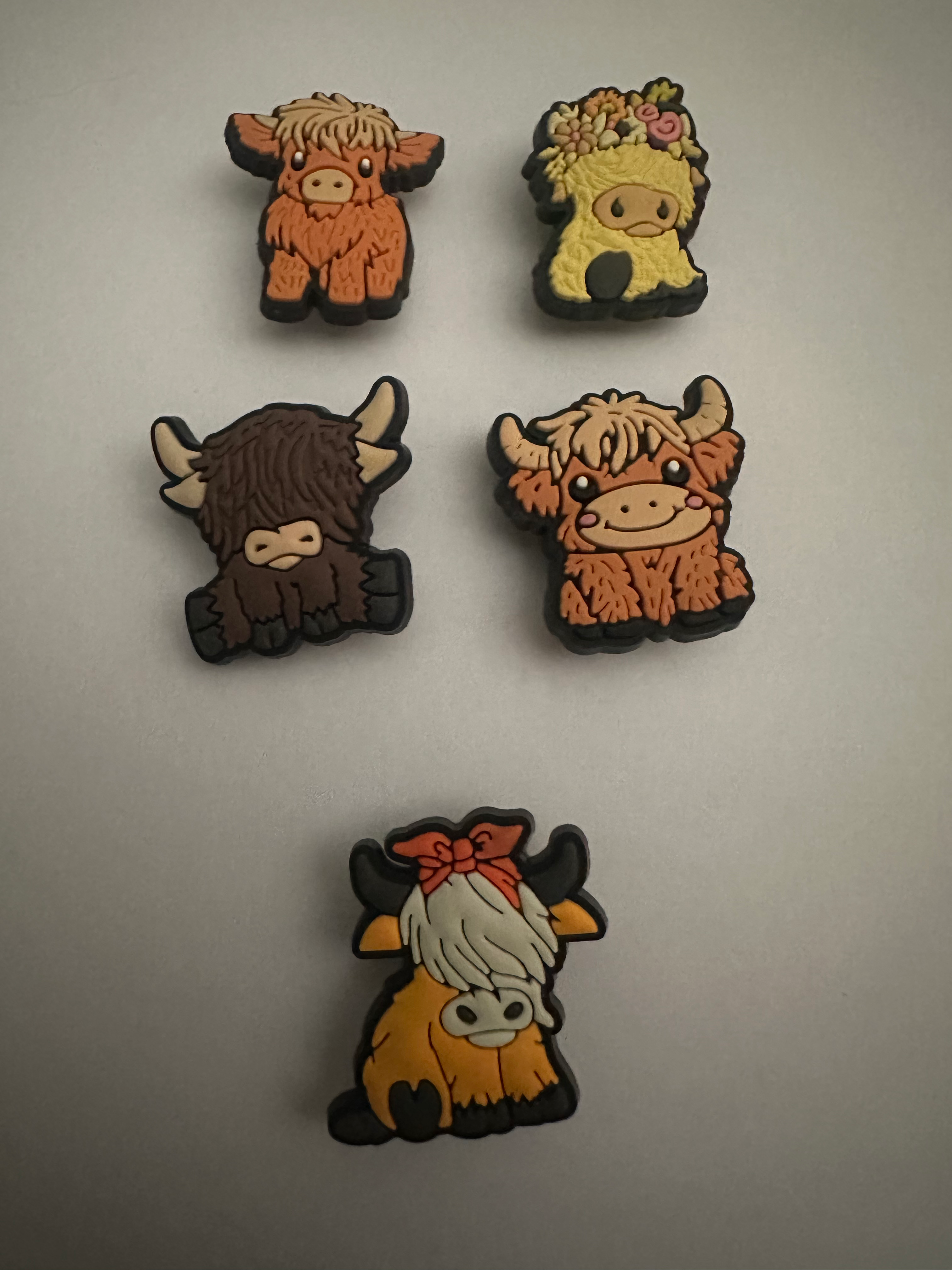 Shoe Charms Highland cows