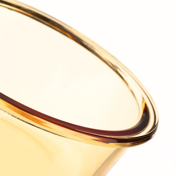 Thumbnail: Crystal Amber Round Glass Food Container 4-Piece Set