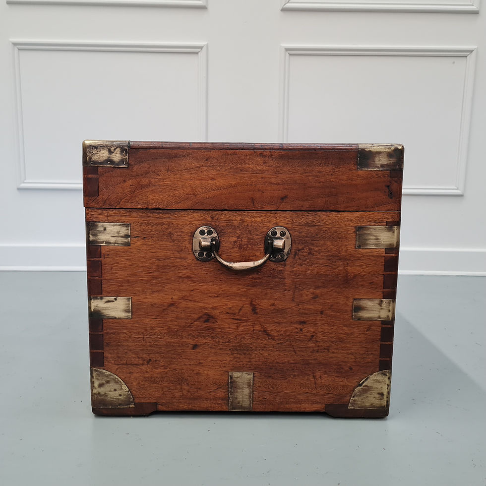 Thumbnail: Antique Military Campaign Camphor Wood Box c1890
