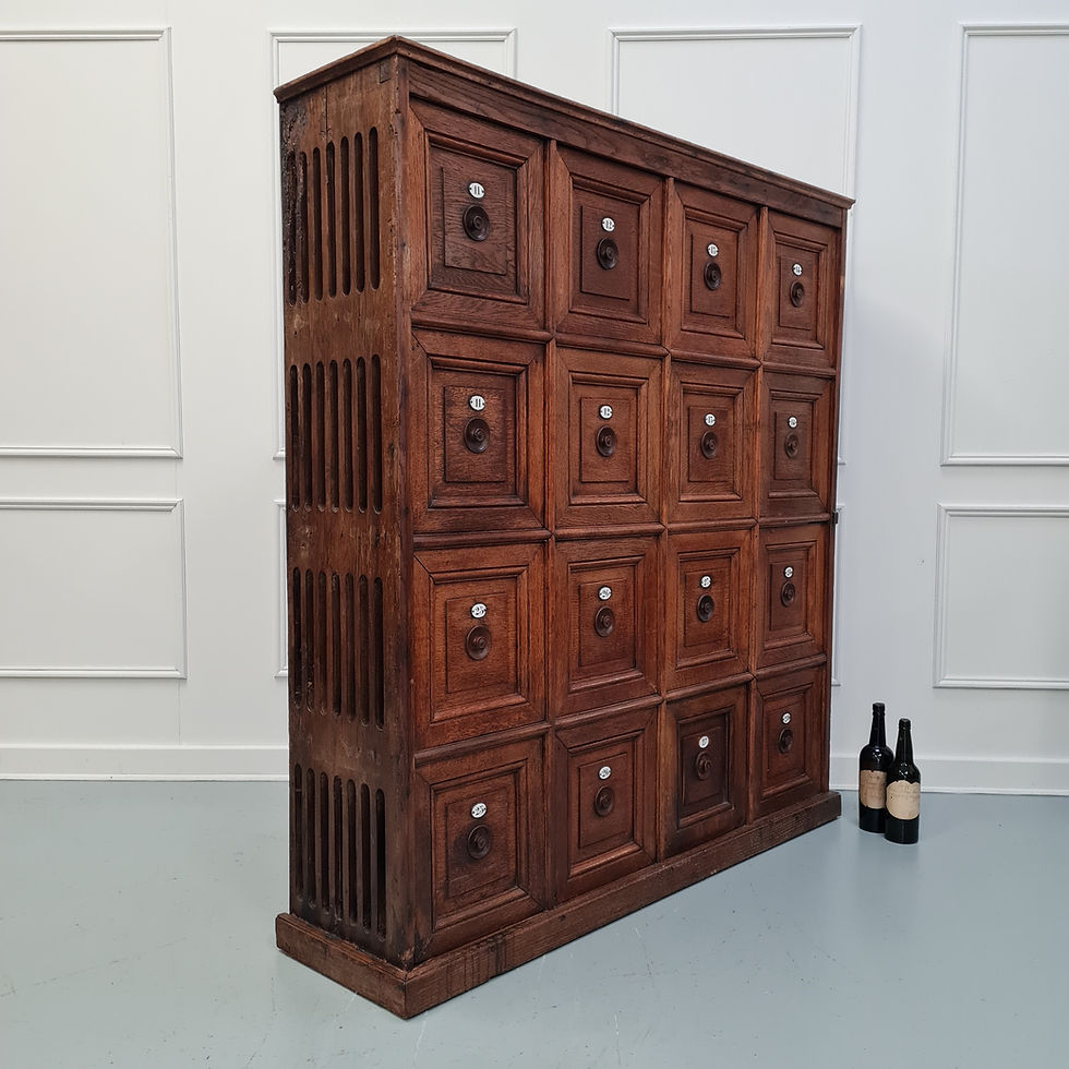 Thumbnail: Amazing Set of Oak French Lockers