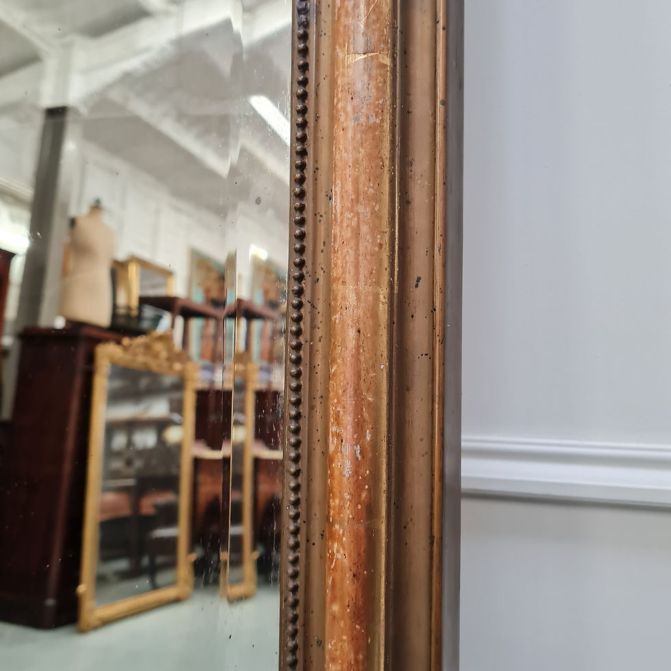 Thumbnail: Large Rococo Antique French Mirror C1890