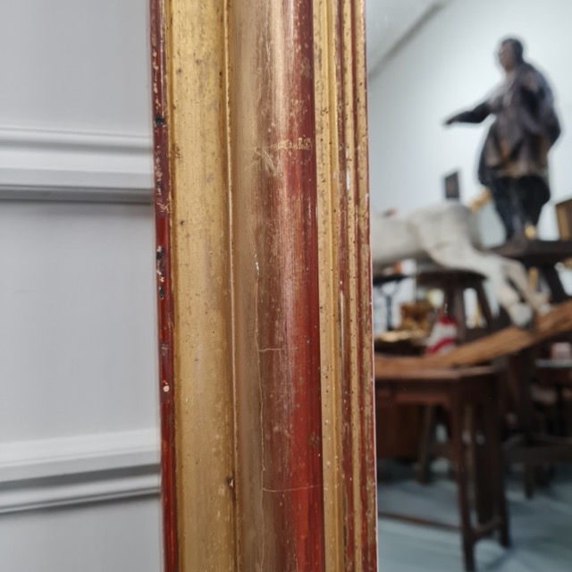Thumbnail: Antique French Gilded Mirror c1880