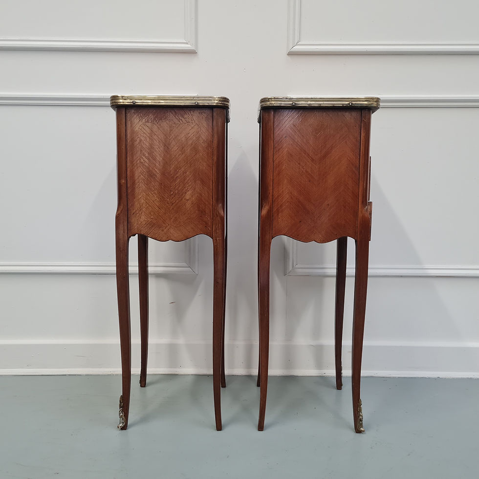 Thumbnail: French Kingwood Bedside Cabinets C1930