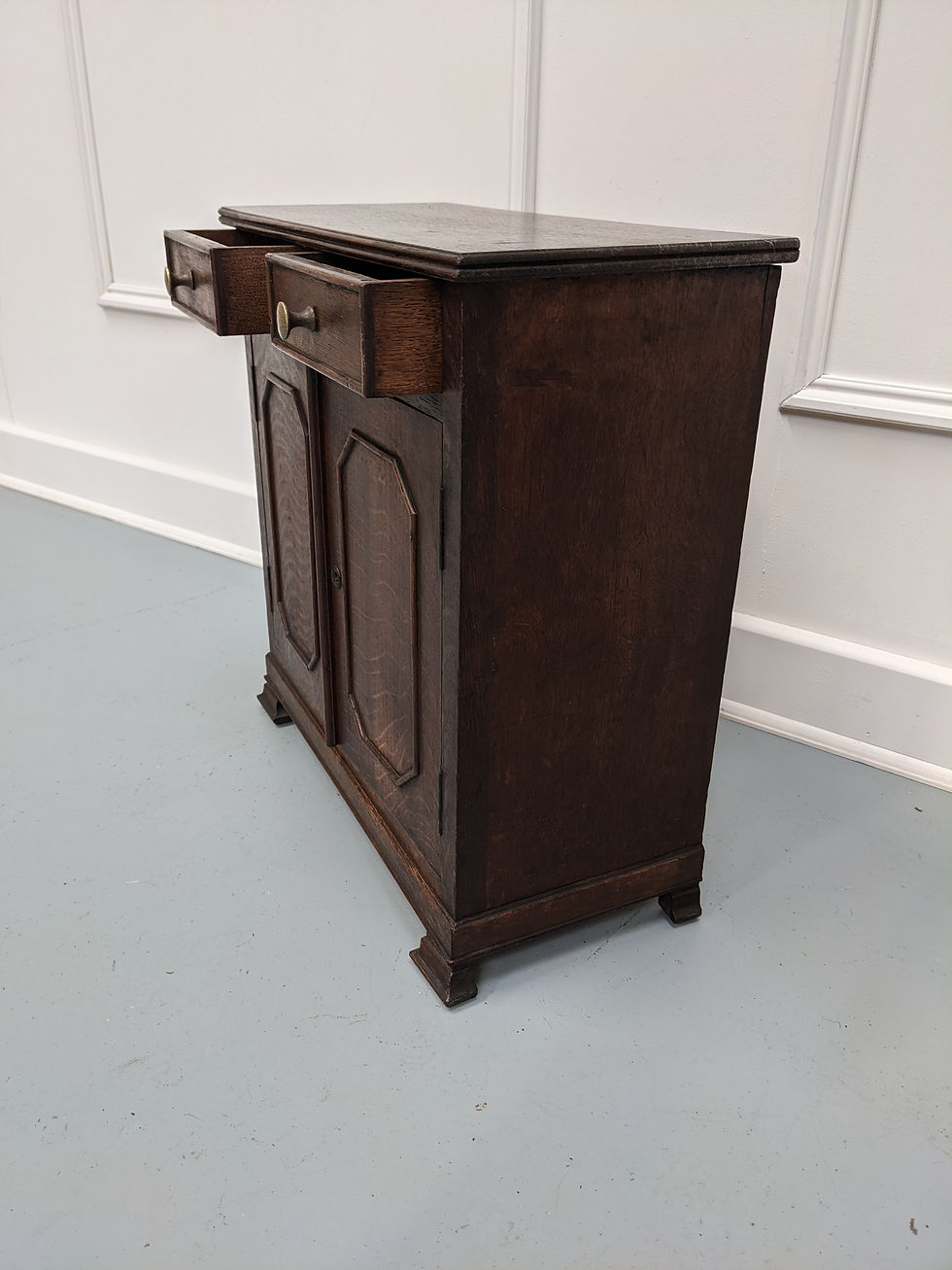 Thumbnail: Antique Miniature French Oak Cabinet  C1870