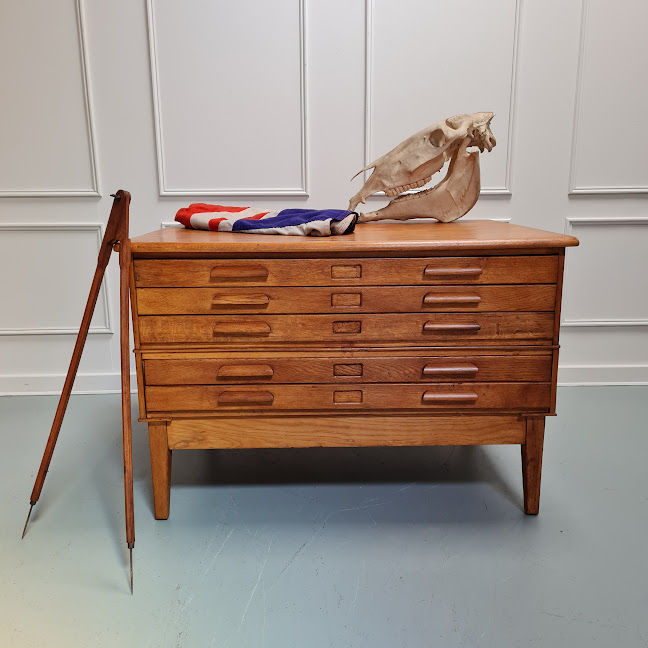 Large Abbess Set of Architect Plan Drawers