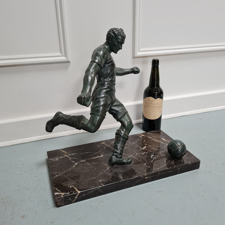Thumbnail: Decorative Large Figure of Footballer c1950