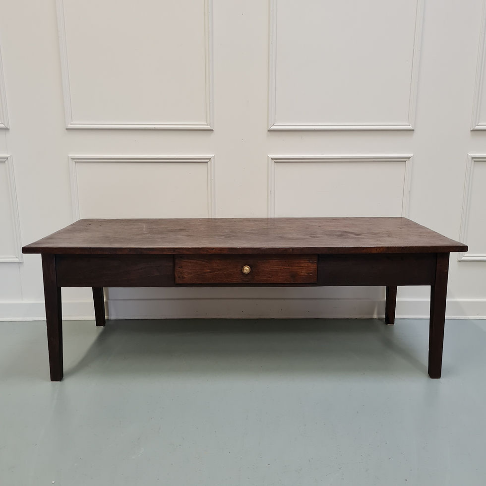 Thumbnail: Antique French Chesnut Coffee Table C1840
