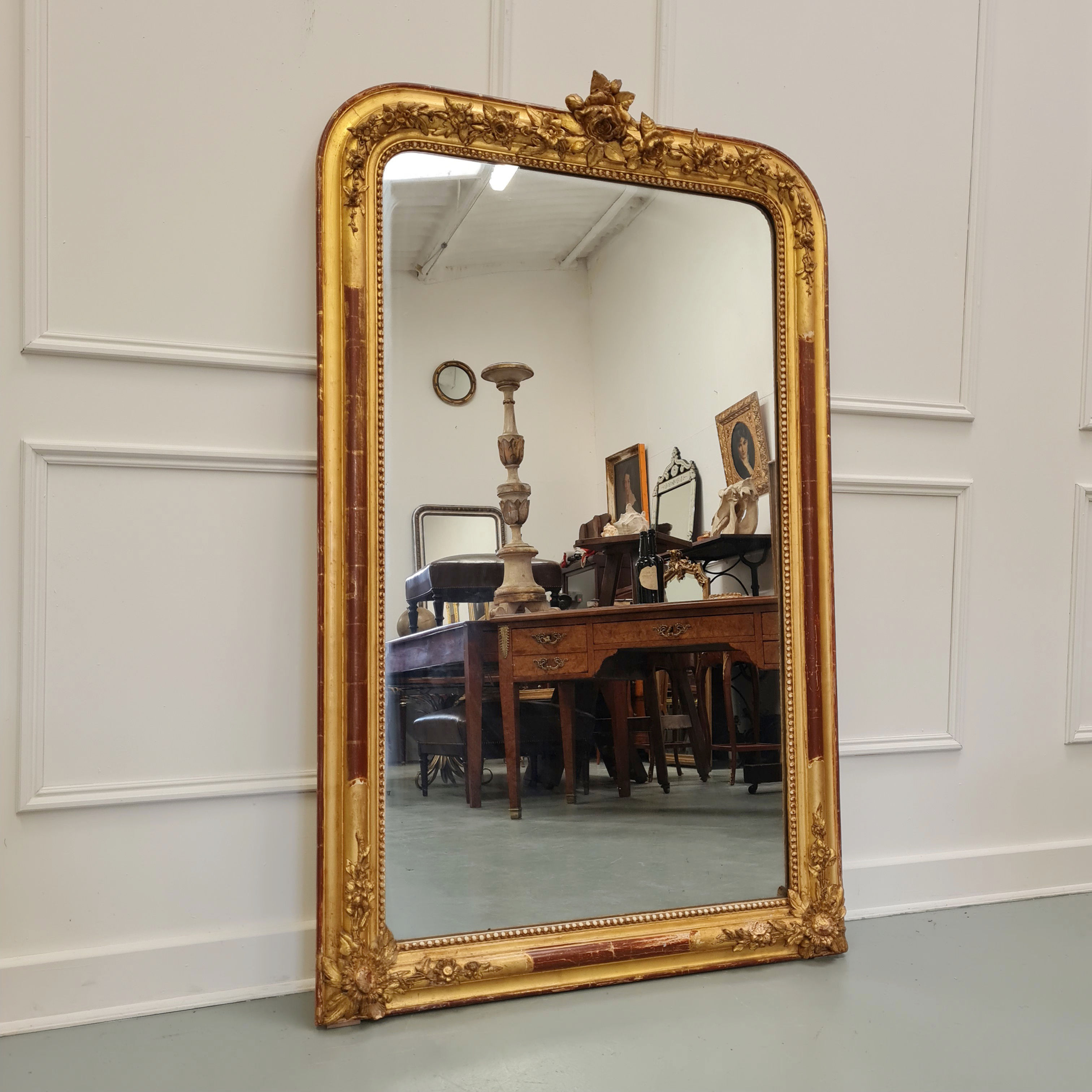 Antique French Gilded Mirror c1870