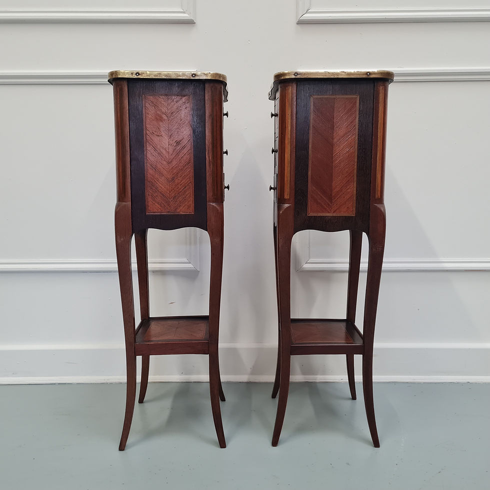 Thumbnail: French Kingwood Bedside Cabinets C1930