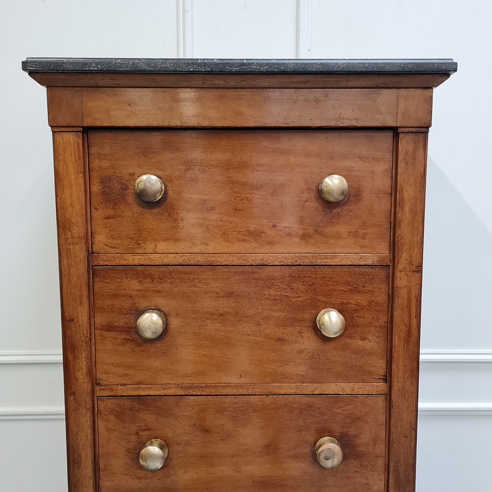 Thumbnail: Antique French Mahogany Narrow Chest C1910