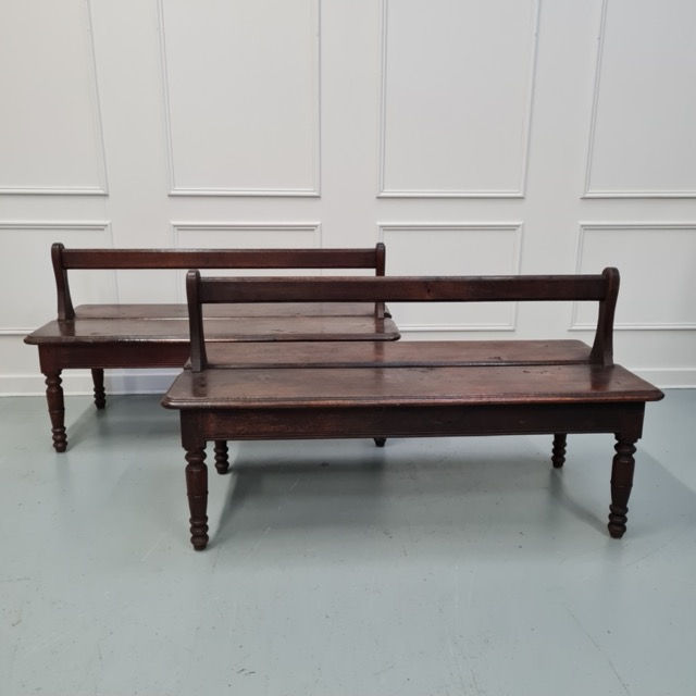 Thumbnail: Pair of Rare Antique Museum Seats C1870