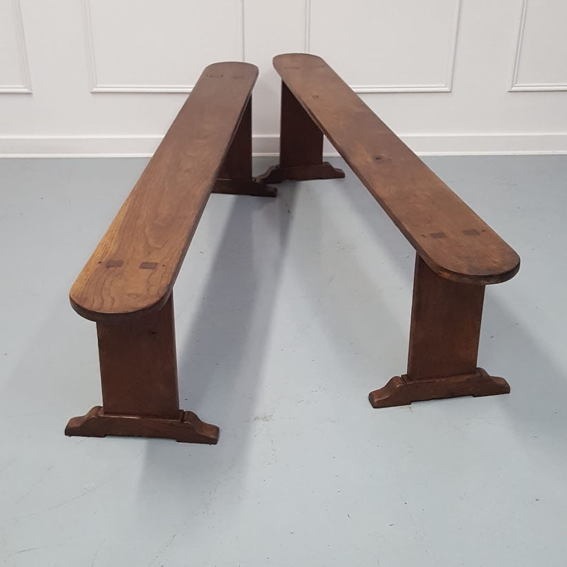 Thumbnail: Pair of French Oak Benches c1860