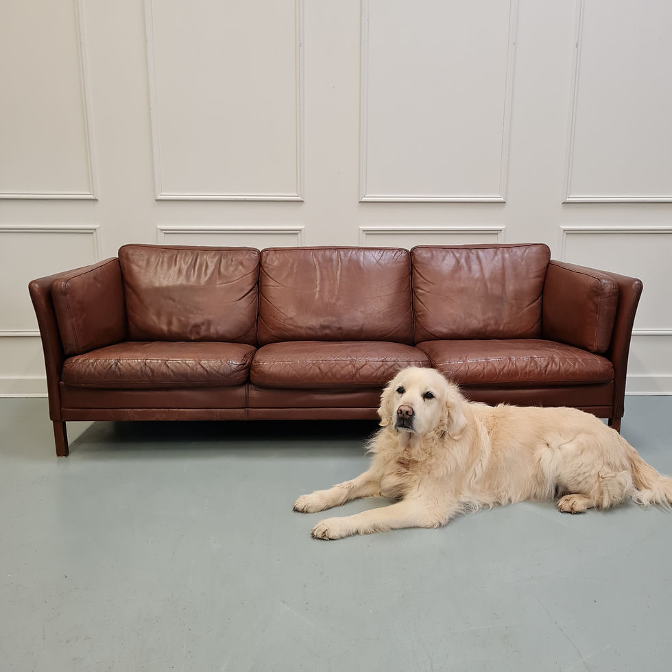 Thumbnail: Danish Leather Sofa
