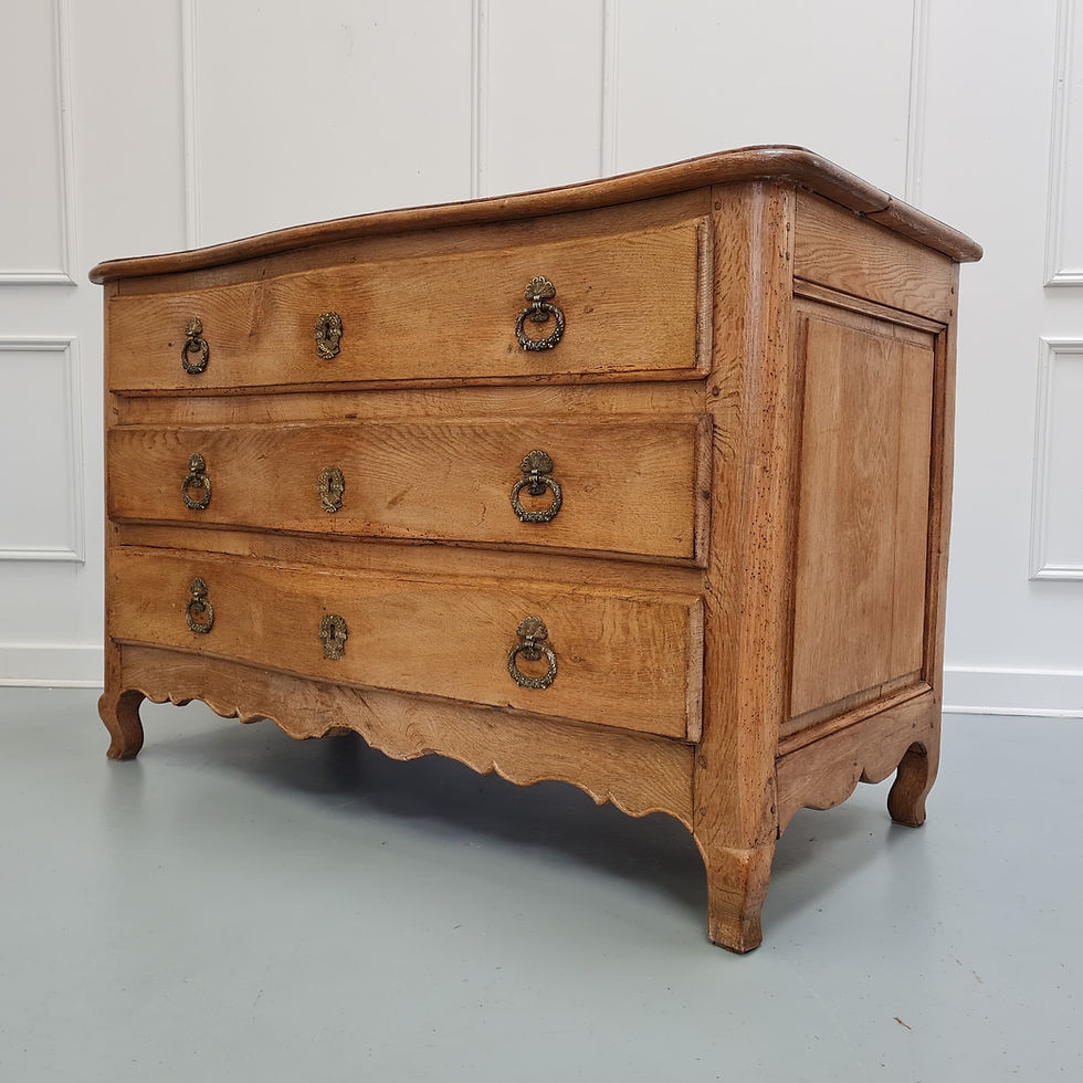 Thumbnail: Antique French Pale Oak Commode c1750