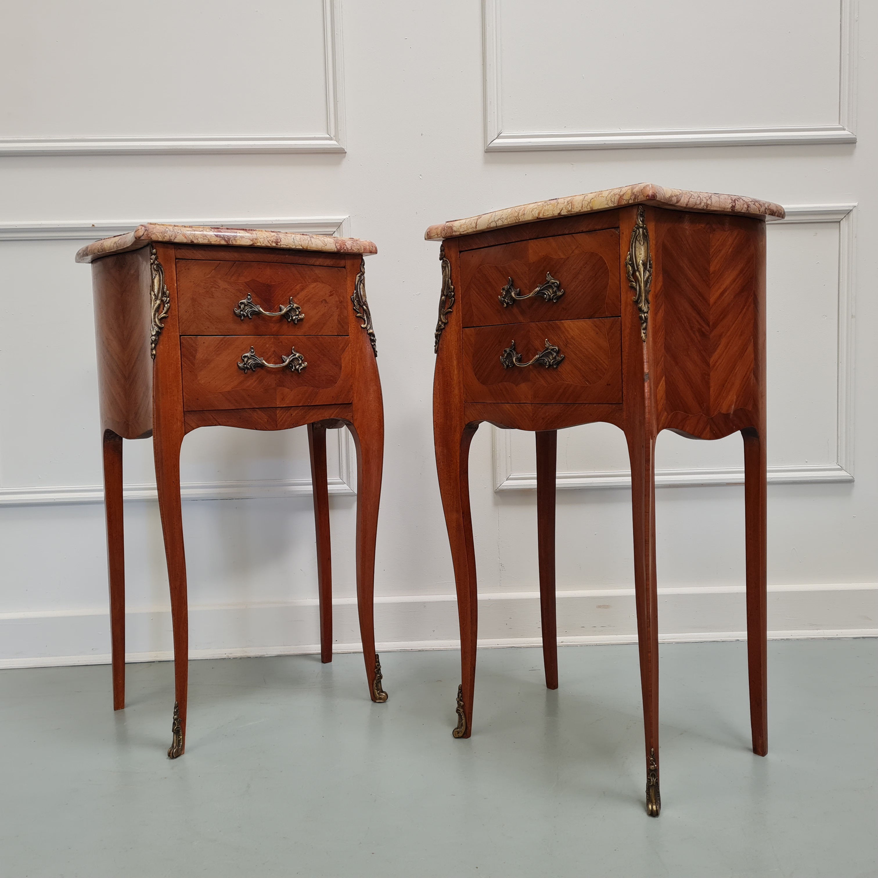 Pair of French Bedside Tables c1930
