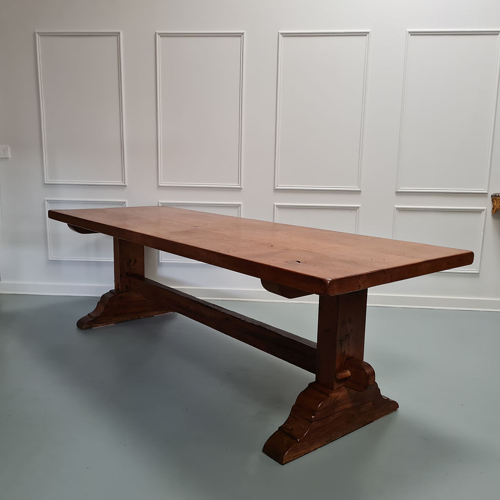 Thumbnail: Huge Oak Monastery Dining Table C1880
