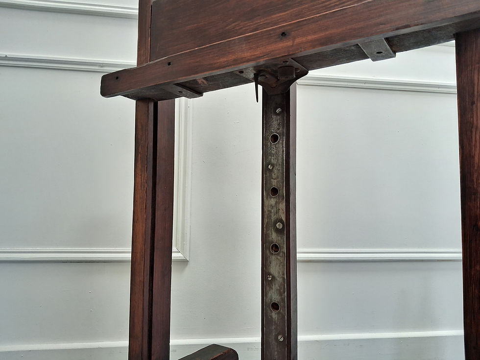 Thumbnail: Beautiful French Pitch Pine Easel c1900
