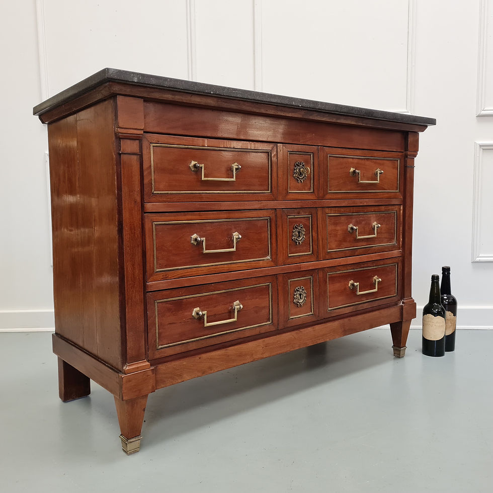 Thumbnail: Antique French Empire Mahogany Commode c1820