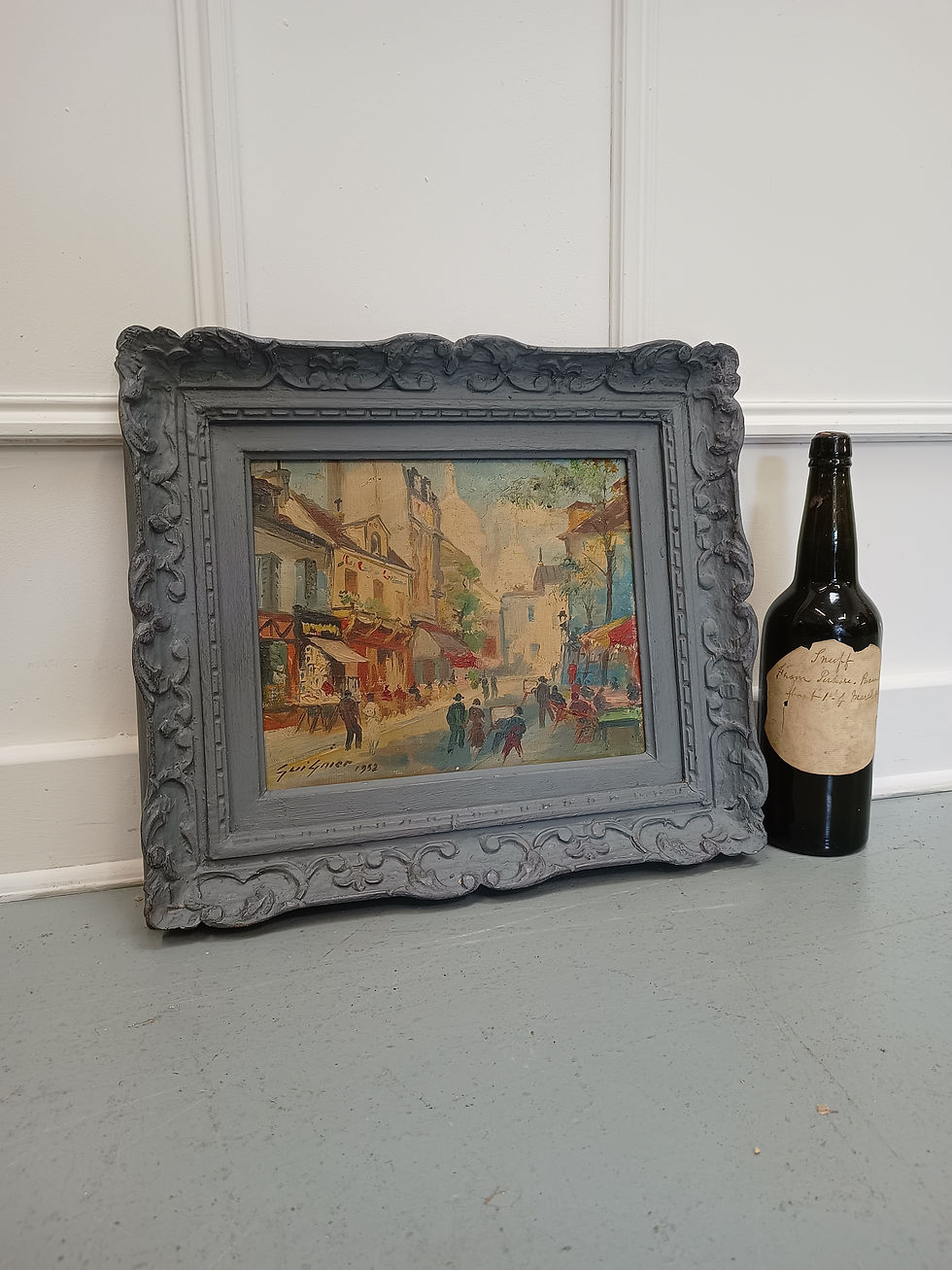 Thumbnail: Antique Oil Painting of Montmartre Paris