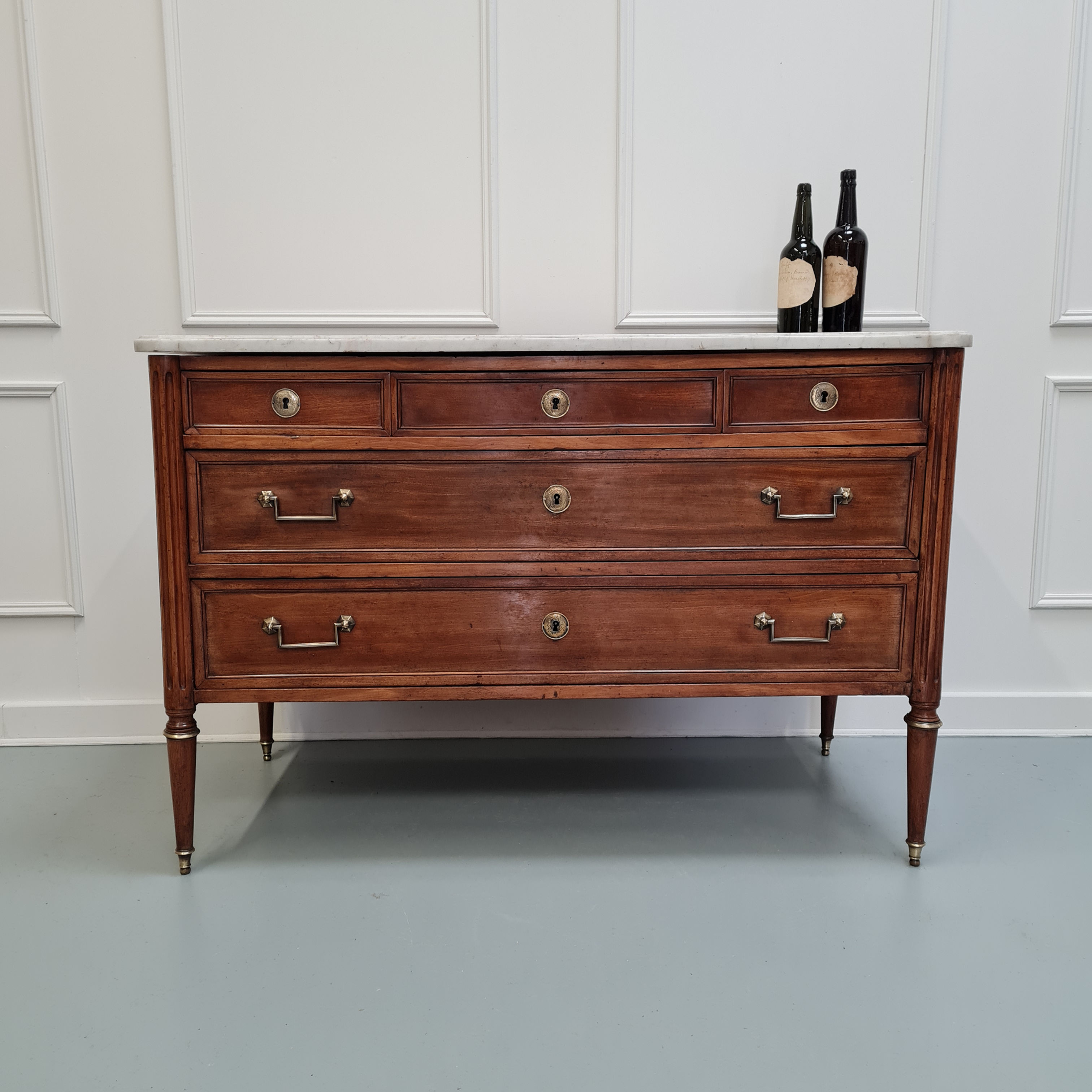 Antique French Marble Topped Commode C1840