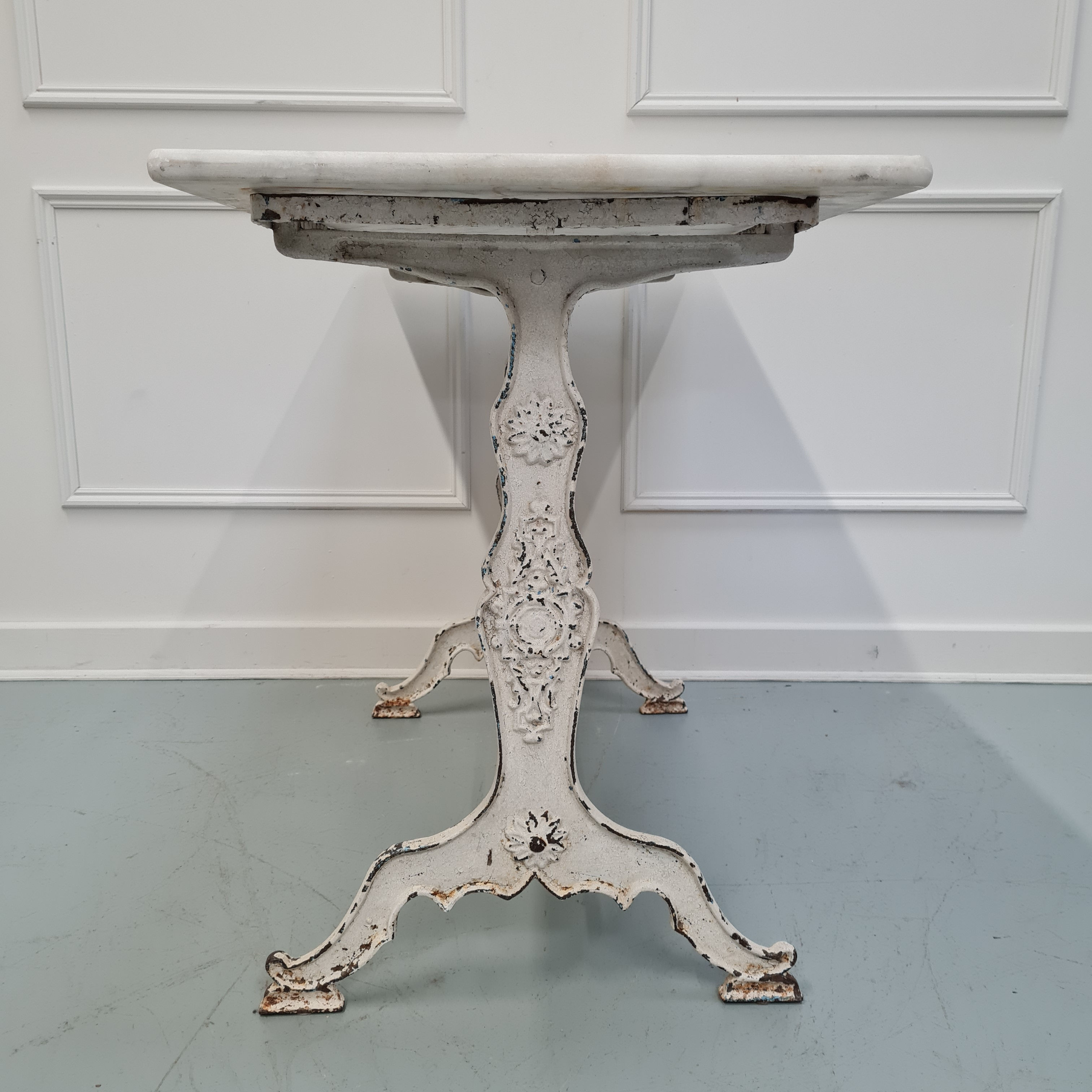 Antique French Cast Iron Bistro Table C1900