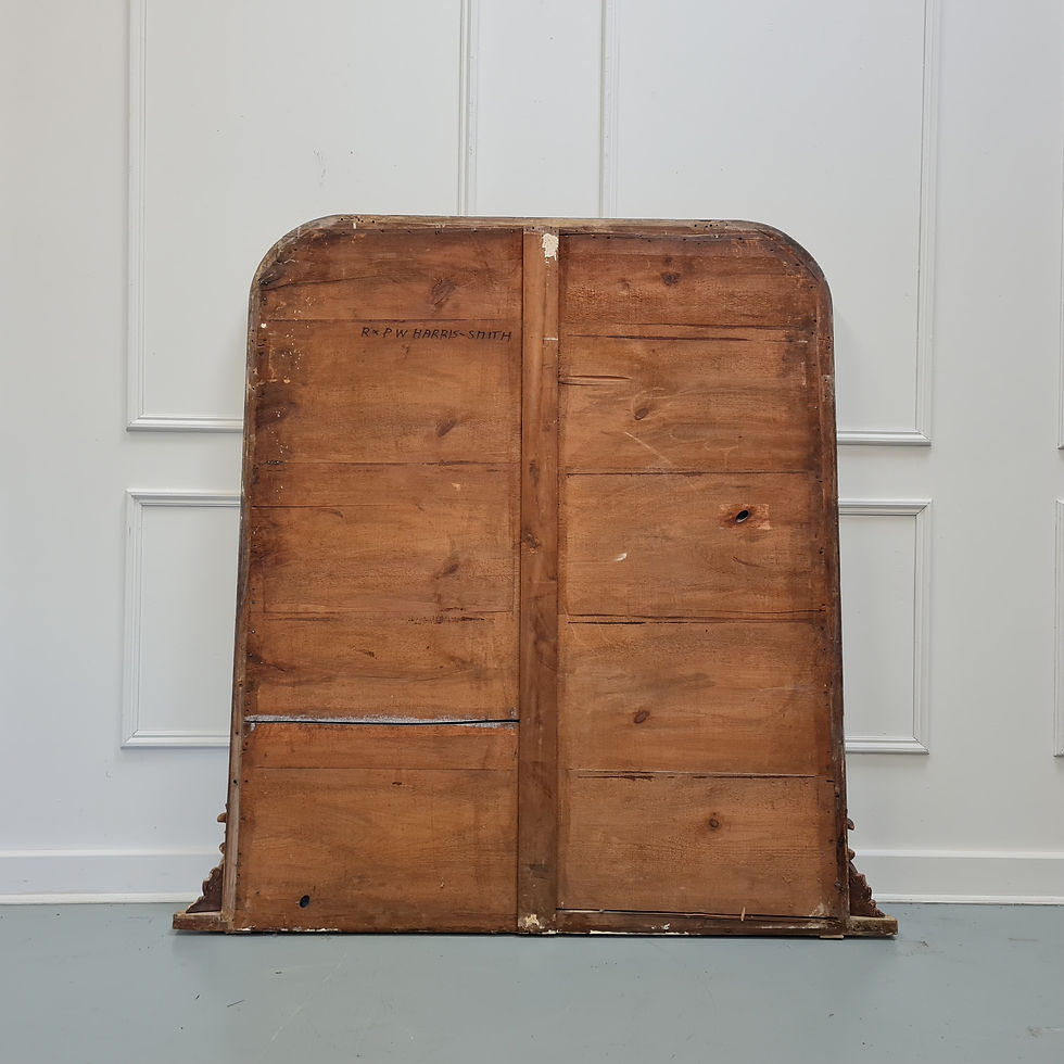 Thumbnail: Handsome Antique English Overmantle Mirrror