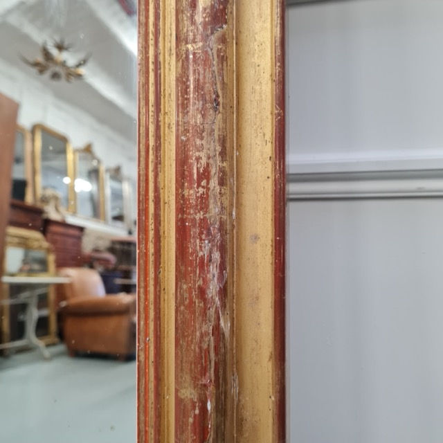 Thumbnail: Antique French Gilded Mirror c1880