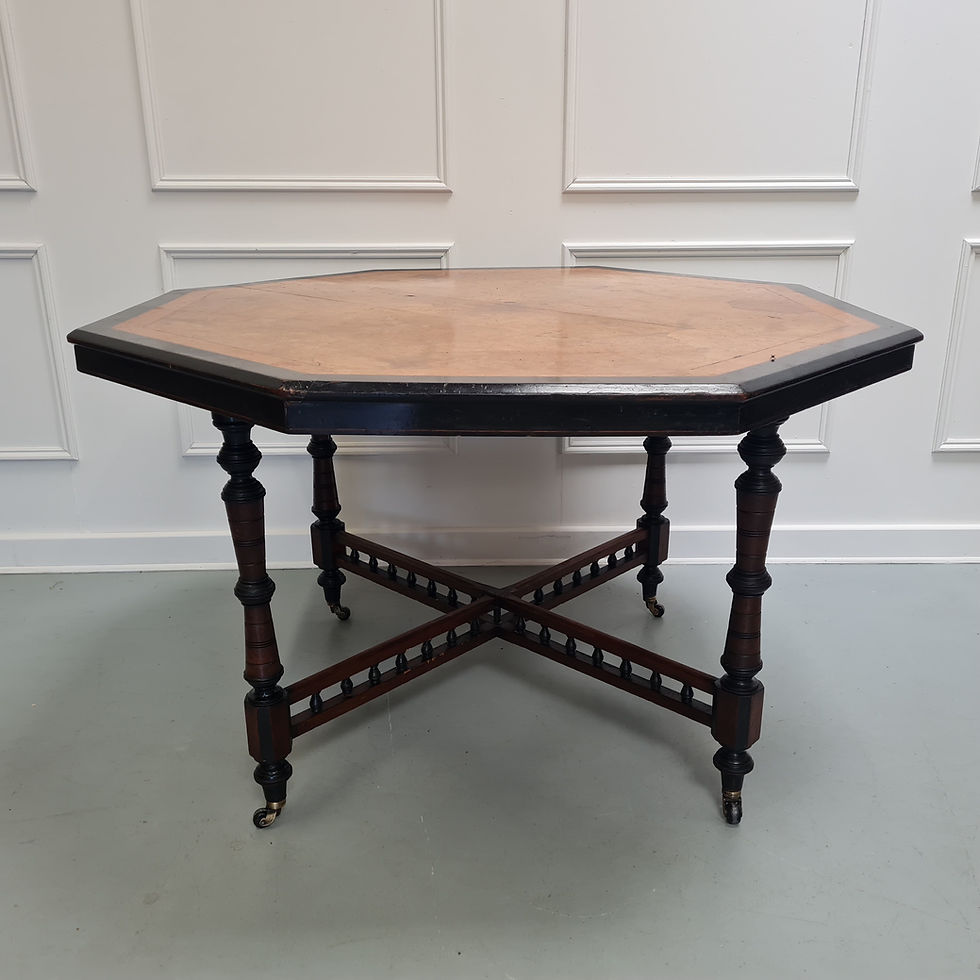 Thumbnail: Large Octagonal Aesthetic Movement  Centre Table
