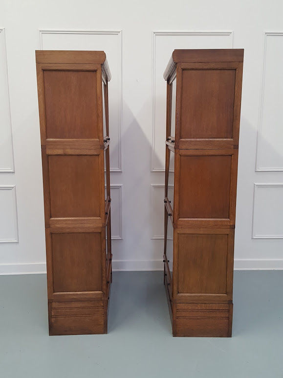 Thumbnail: Paris made Oak Stacking Bookcase / Haberdashery c1930