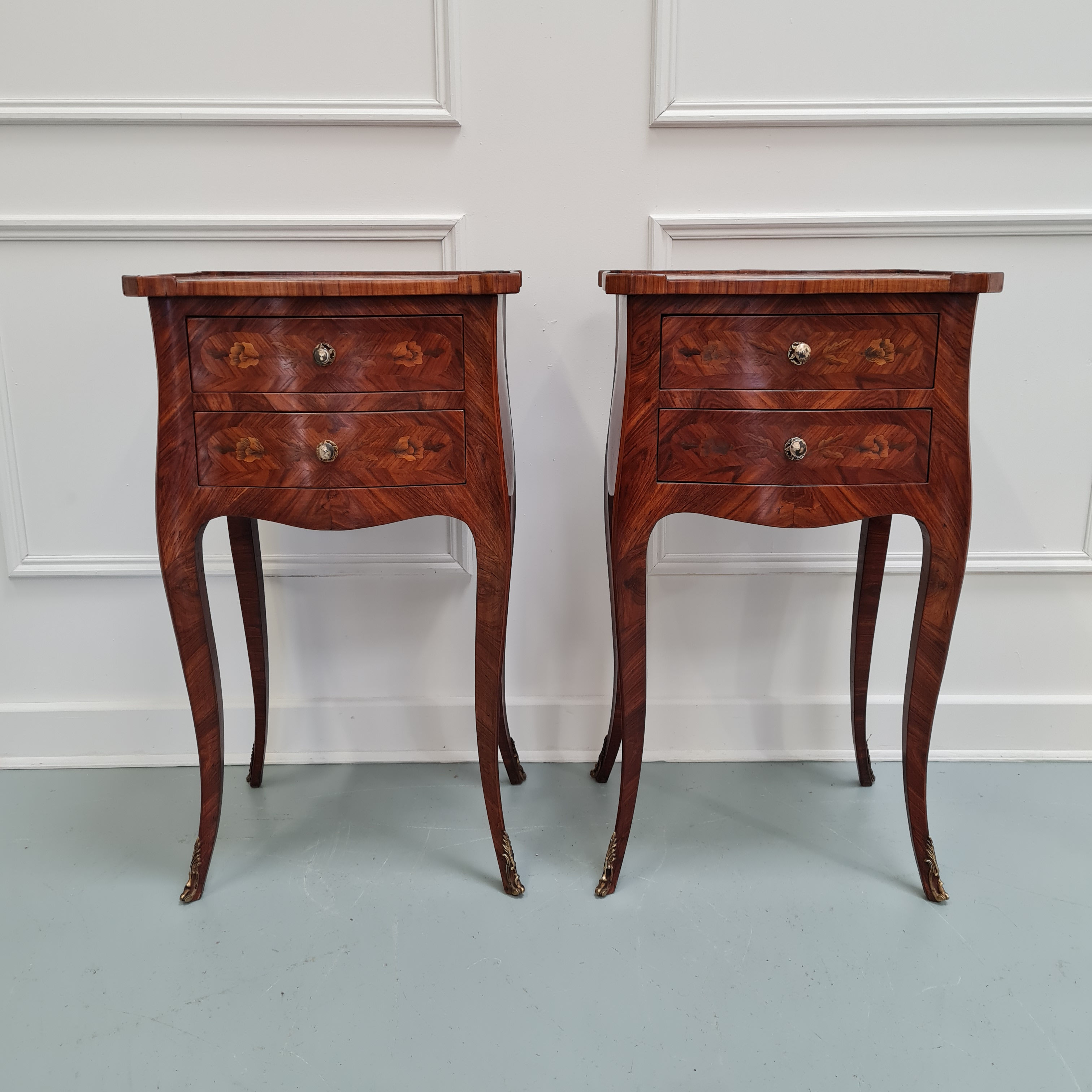 High Quality Pair of Bedside Cabinets c1920