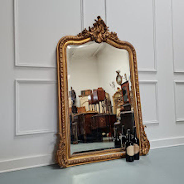 Antique French Rococo Mirror C1890