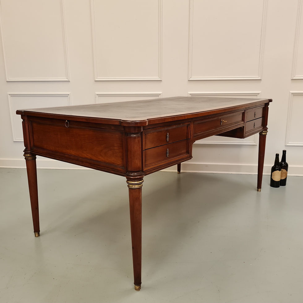 Thumbnail: Large Antique Mahogany French Desk c1930