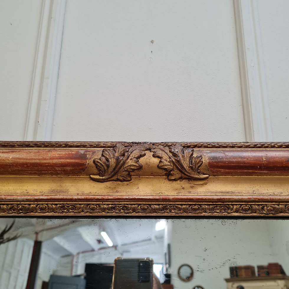 Thumbnail: Lovely Early French Gilded Mirror C1840