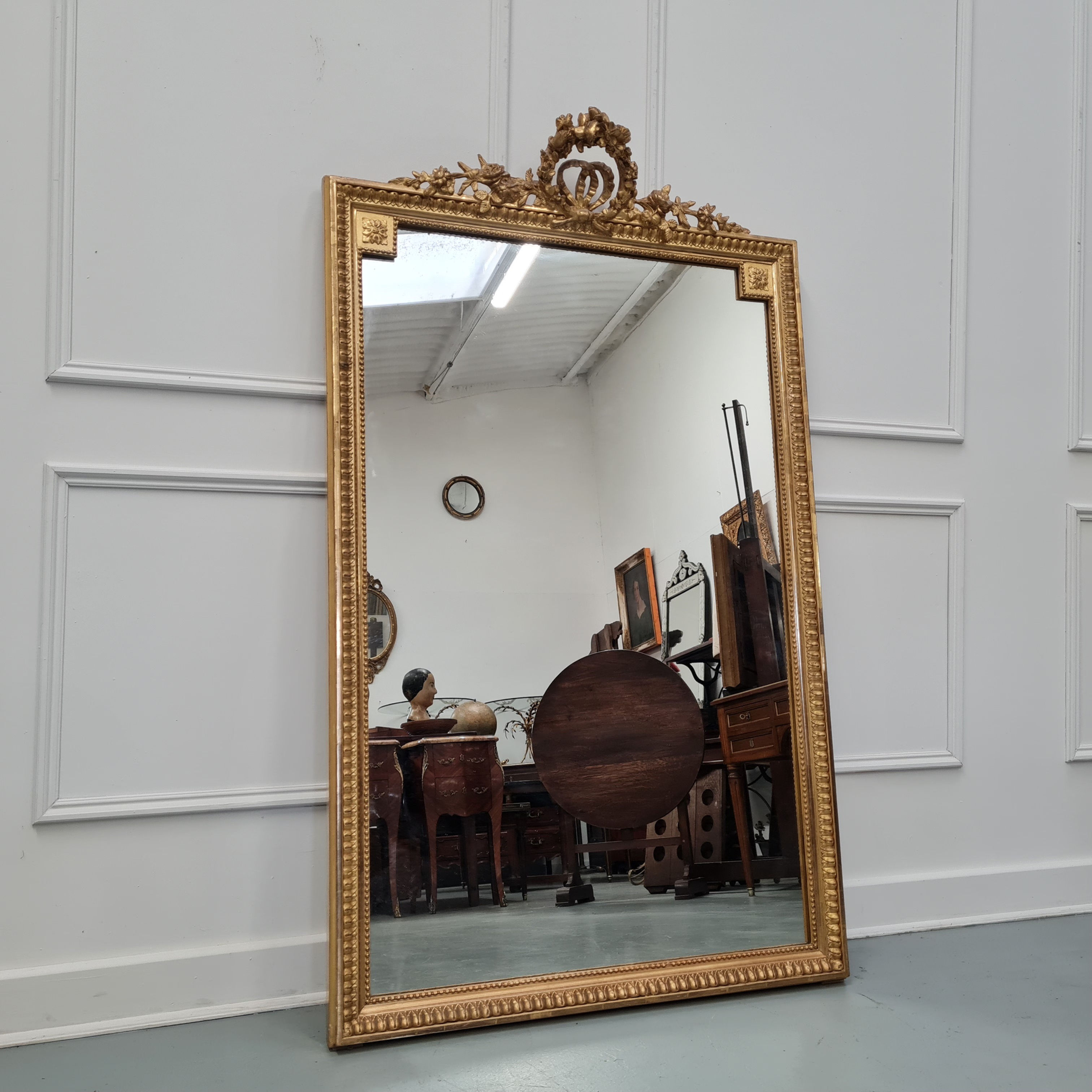 Antique French Gilded Mirror c1880