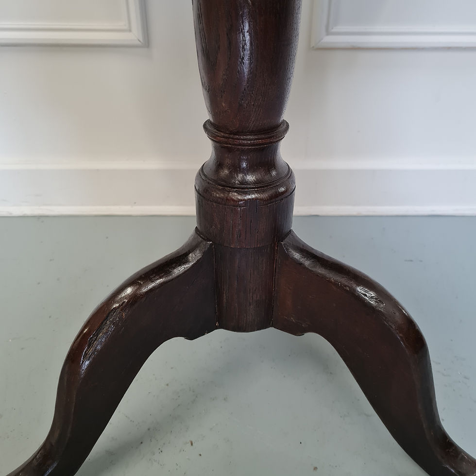 Thumbnail: Delightful Antique Oak Tripod Table C1790