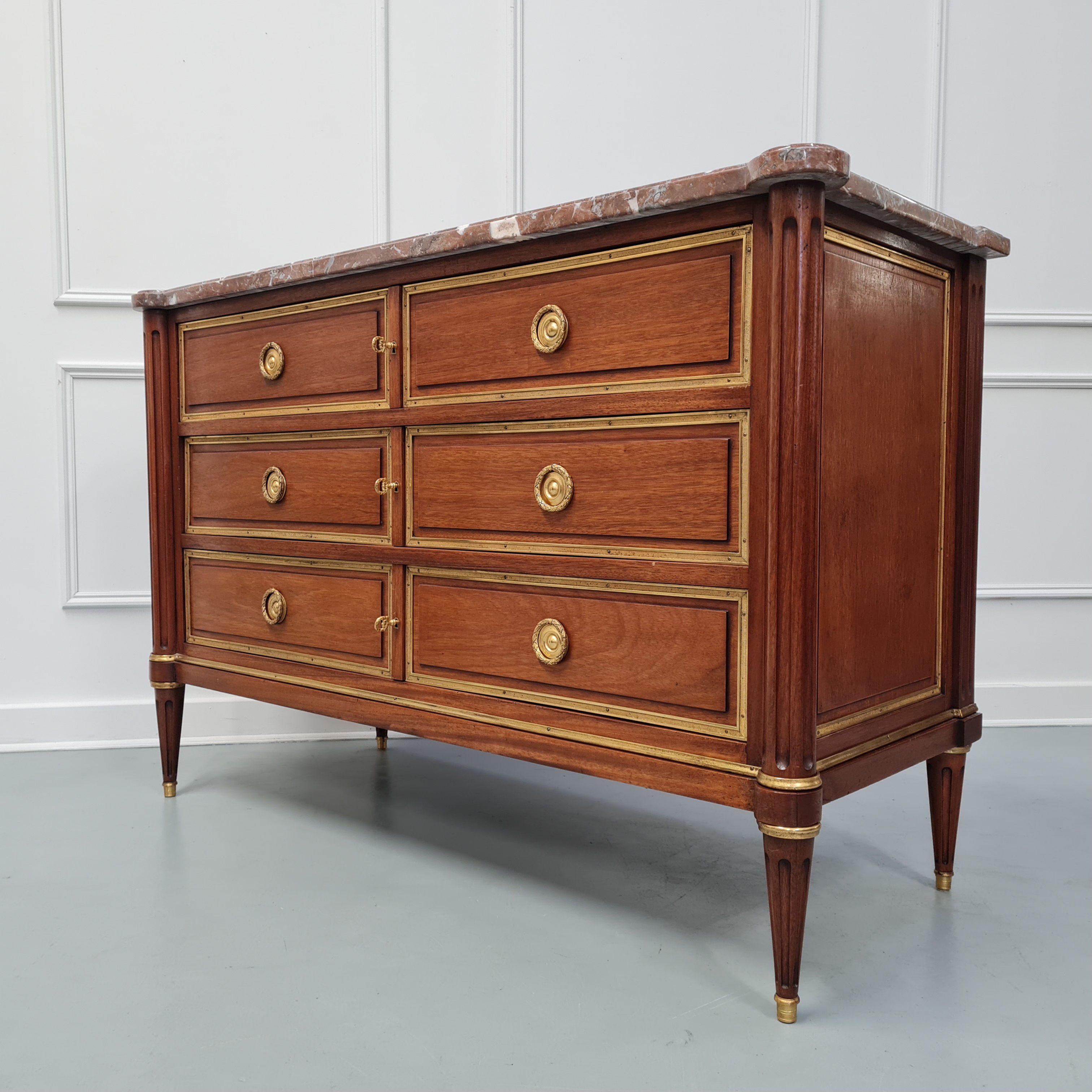 Beautiful French Mahogany Commode c1930
