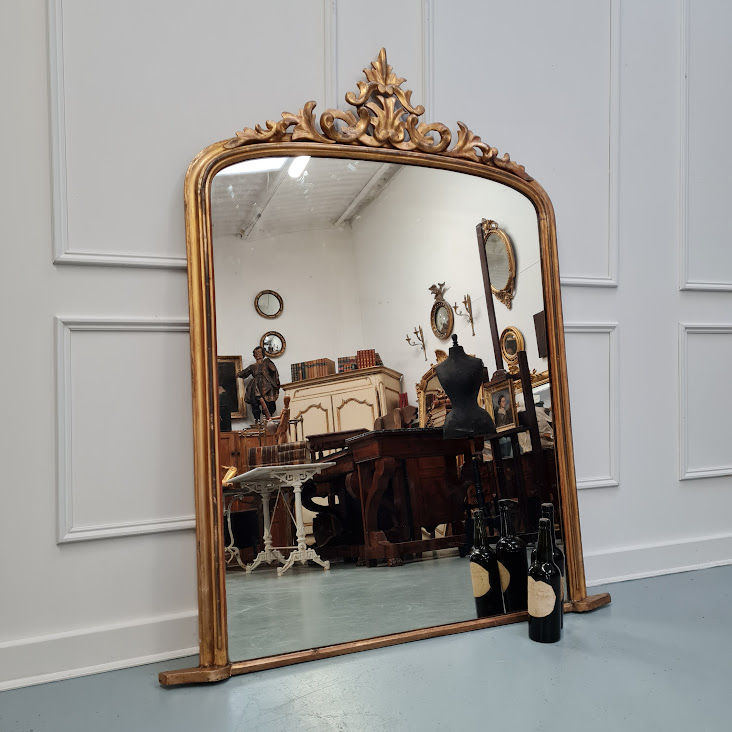Beautiful Large Antique English Mirror C1890
