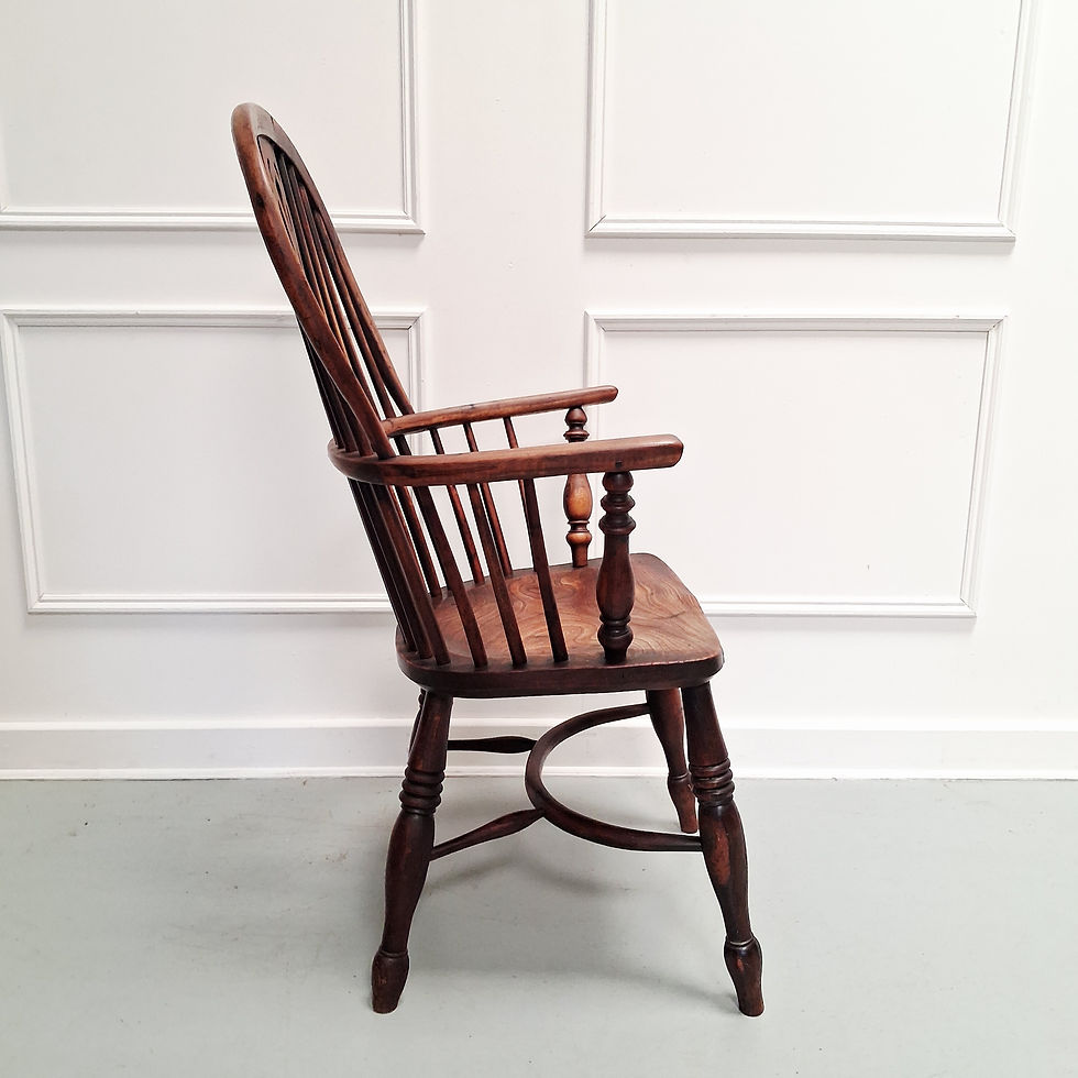 Thumbnail: Mid 19th century Windsor chair stamped J SPENCER