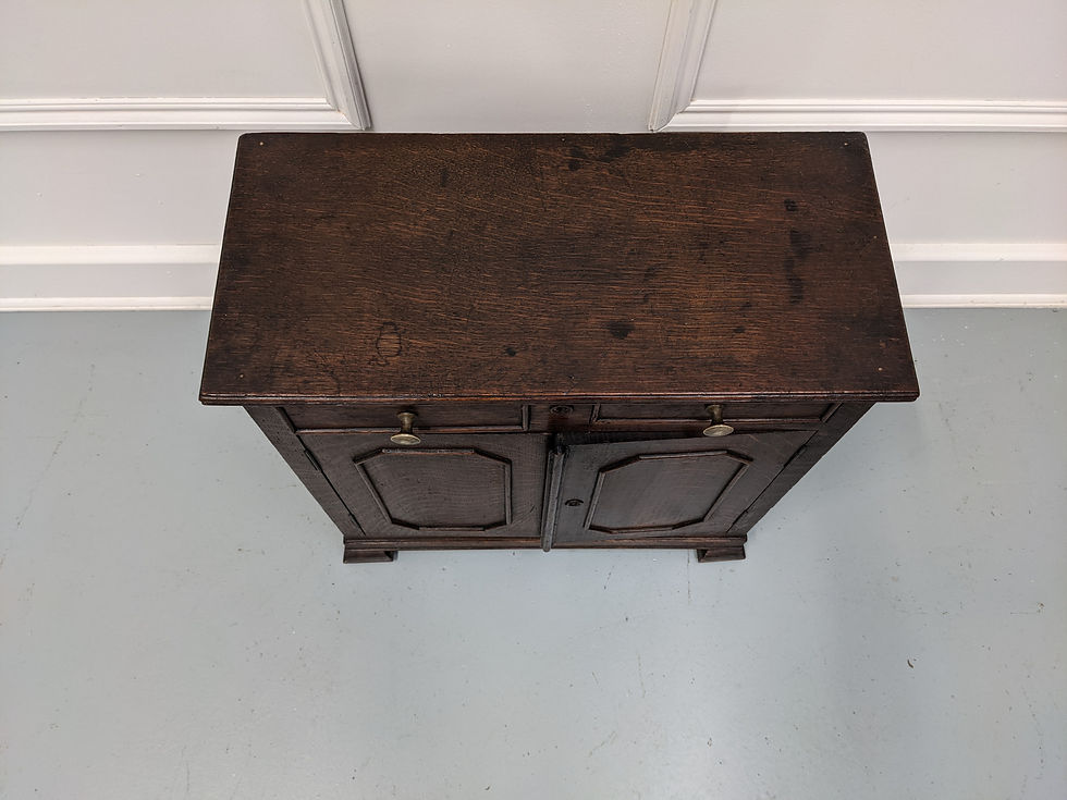 Thumbnail: Antique Miniature French Oak Cabinet  C1870
