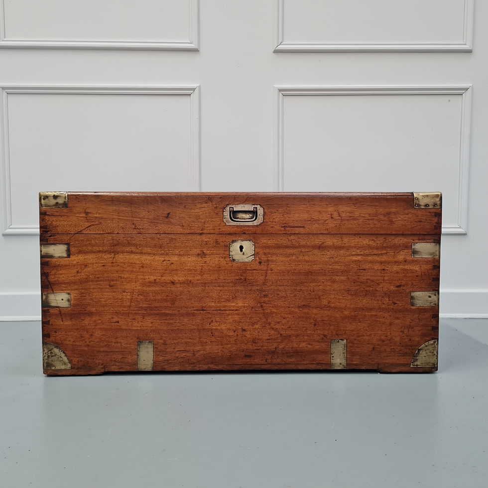 Thumbnail: Antique Military Campaign Camphor Wood Box c1890
