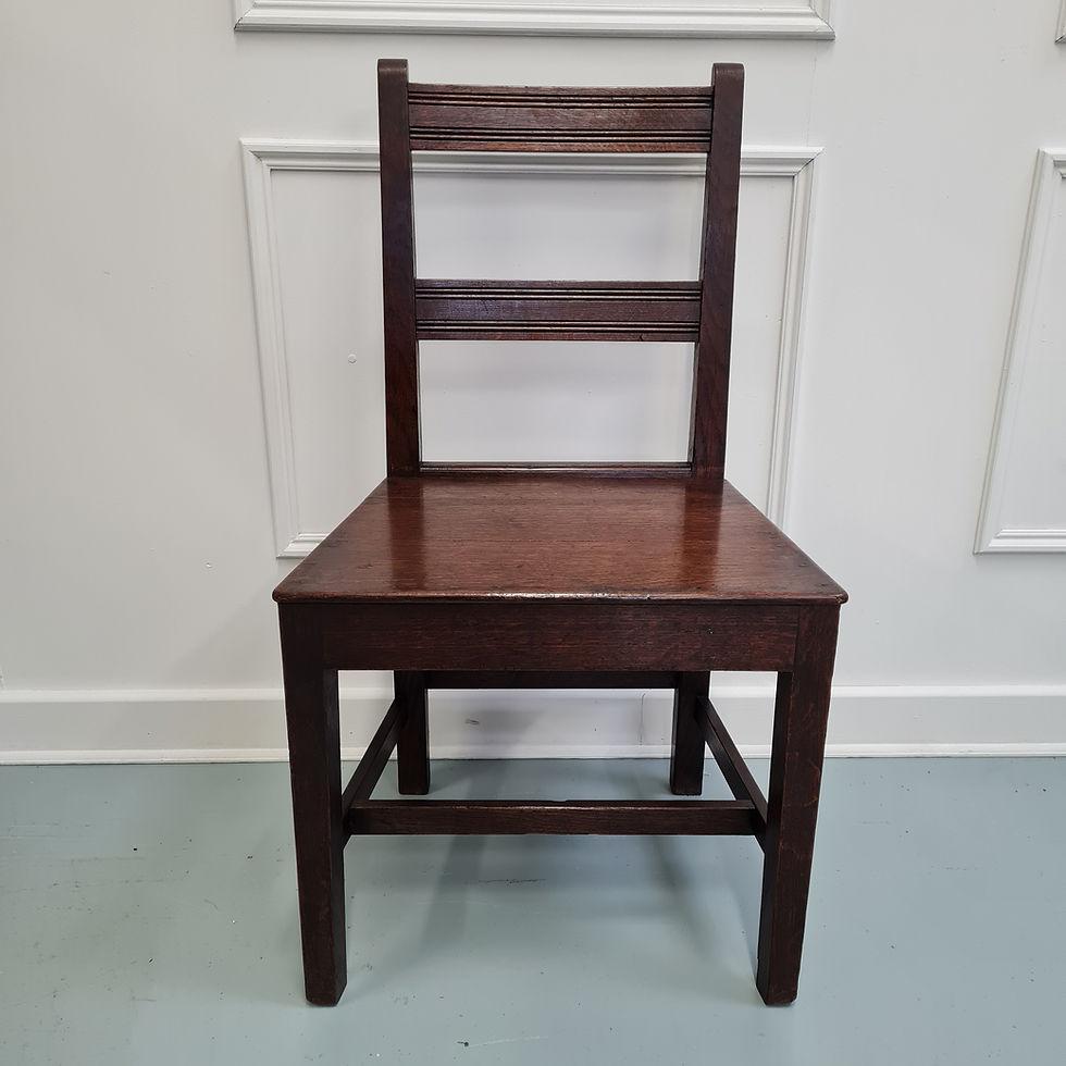 Thumbnail: Lovely Naive Set of Georgian Dining Chairs c1800