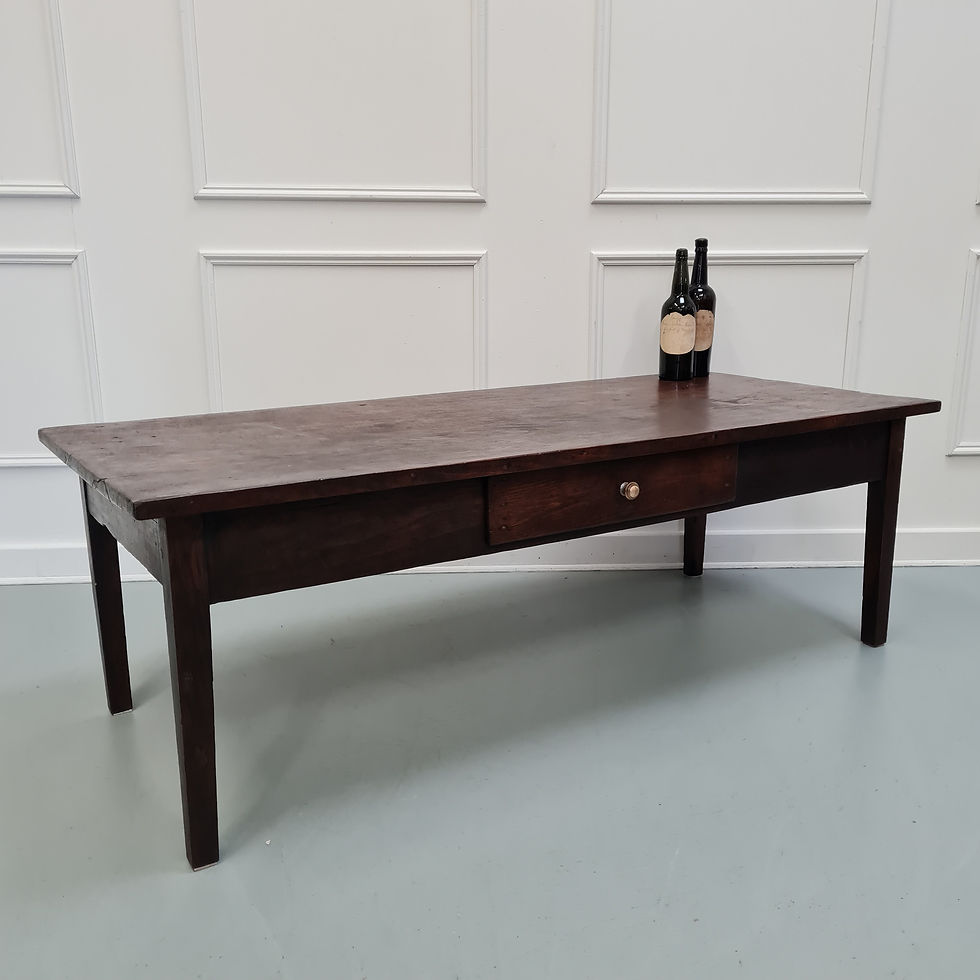 Thumbnail: Antique French Chesnut Coffee Table C1840