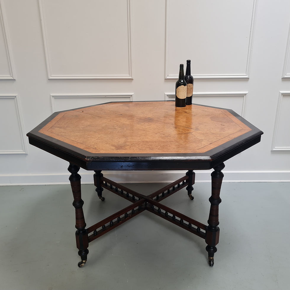 Thumbnail: Large Octagonal Aesthetic Movement  Centre Table